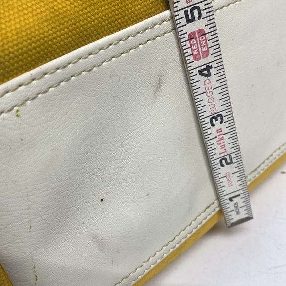 Diane Von Furstenberg Yellow Canvas Tote Bag - Picture 15 of 17